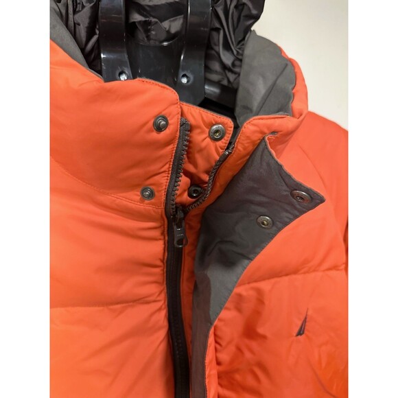 Vintage Nautica Mens Hooded Reversible Down Puffer Jacket Size 2XL Y2K Style - Picture 4 of 15